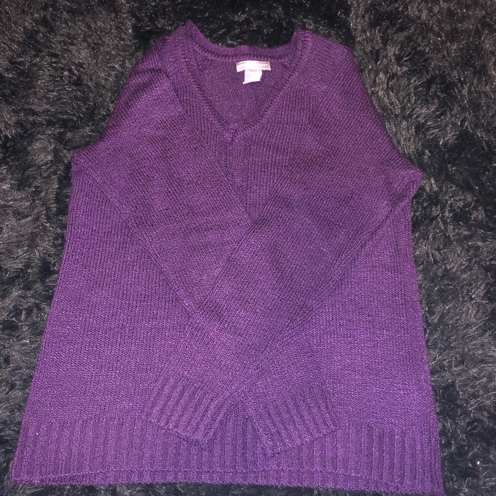 Laura Scott v neck sweater womens medium